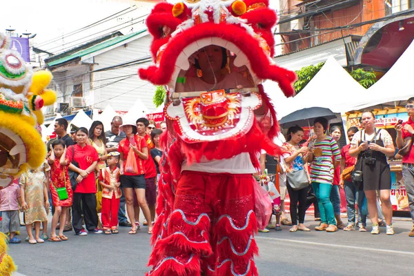 Bangkok Barrio Chino Tailandia Febrero Tradiciones Del Año Nuevo Chino — Foto de Stock