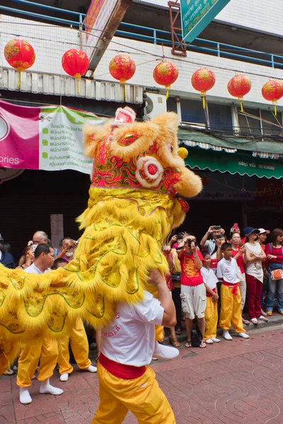 Bangkok Chinatown Thailand Φεβρουαρίου Κινέζικες Πρωτοχρονιάτικες Παραδόσεις Κινέζικες Πρωτοχρονιάτικες Γιορτές — Φωτογραφία Αρχείου