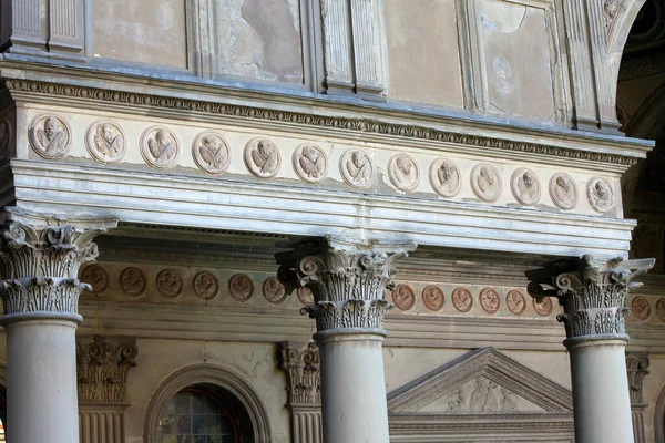 Florence Basilica Santa Croce Interior — Stock Photo, Image