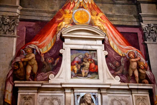 Michelangelo Grab Basilika Santa Croce Florenz Italien — Stockfoto