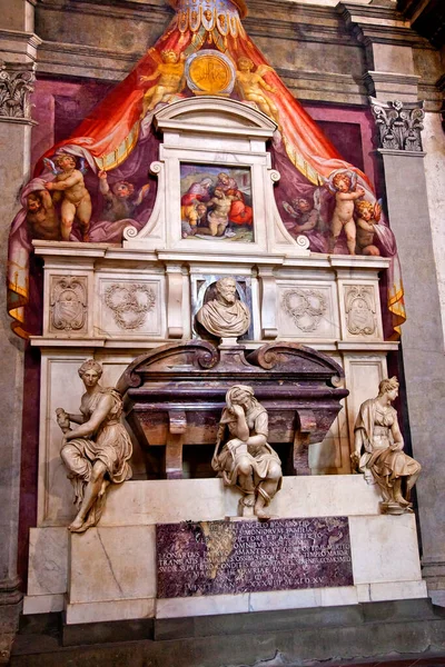 Michelangelo Tomb Basilica Santa Croce Florence Italy — Stock Photo, Image