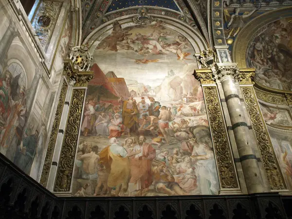 Siena Blick Auf Das Innere Der Kathedrale — Stockfoto