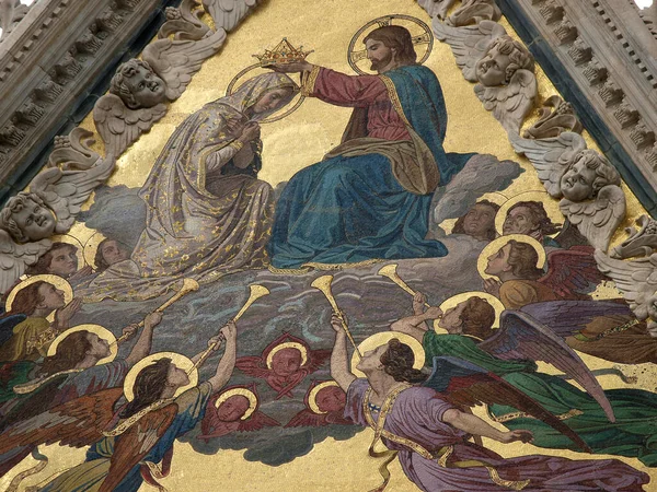 Siena Duomo Facade Detail — Stock Photo, Image