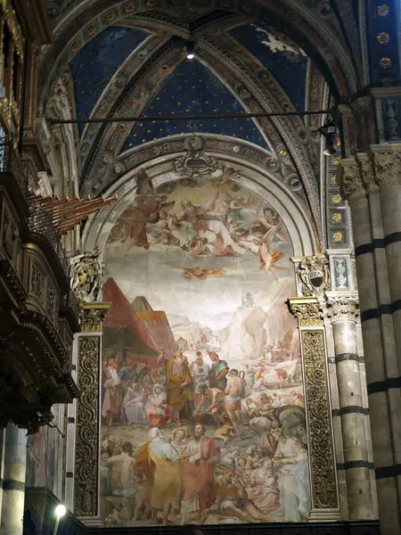 Siena Veduta Dell Interno Della Cattedrale — Foto Stock
