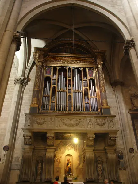 Arezzo Gothic Cathedral Saint Donatus Interior — Stock Photo, Image