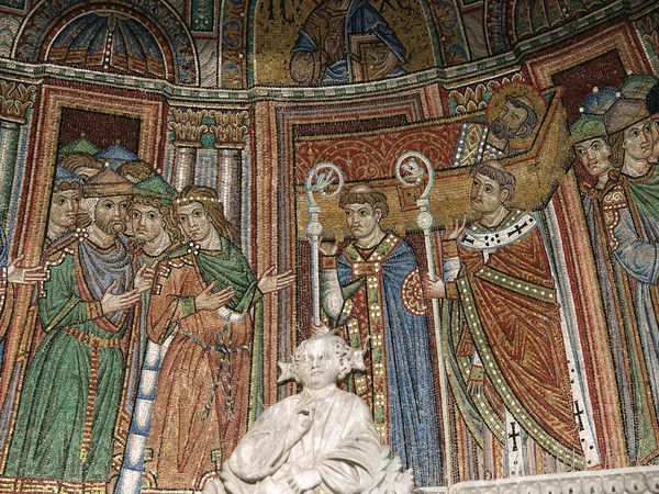Venezia Basilica San Marco Portale Sant Alipio — Foto Stock