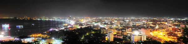 Ciudad Pattaya Por Noche Lugar Viaje Fondo —  Fotos de Stock