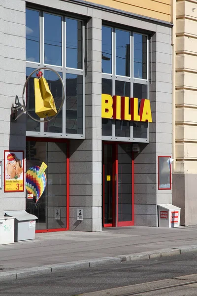 Billa Winkel Gebouw Gevel — Stockfoto