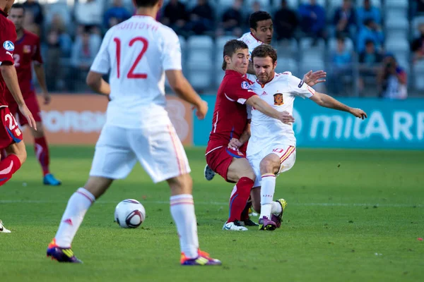 Футбольный Матч Испания Чехия — стоковое фото