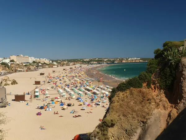 Section Idyllic Praia Rocha Beach Algarve Region — Stock Photo, Image
