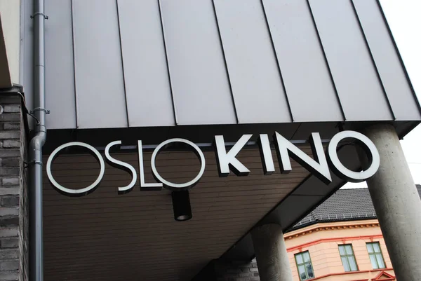 Znak Kina Oslo Oslo Kino — Zdjęcie stockowe