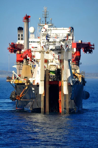 Rörläggningsfartyg För Solitaire — Stockfoto