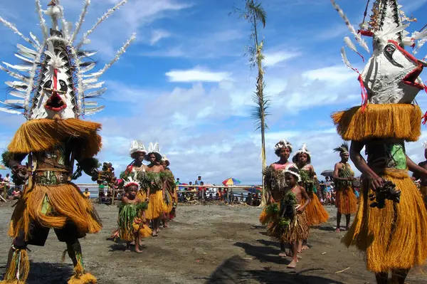 Dança Tribal Tradicional Festival Máscara — Fotografia de Stock