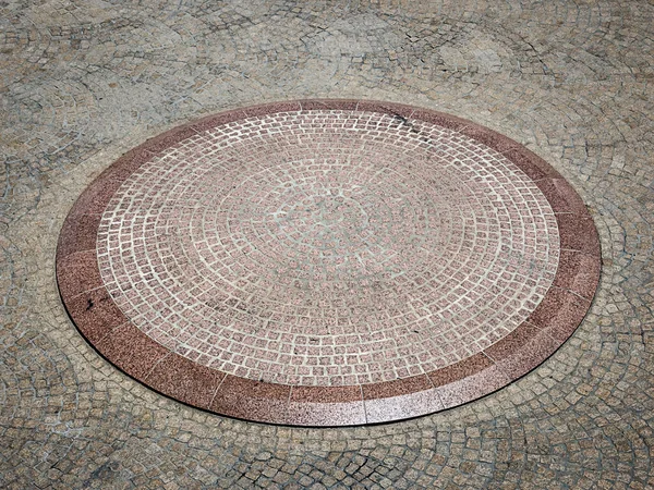 Mosaico Una Baldosa Piedra Calle —  Fotos de Stock