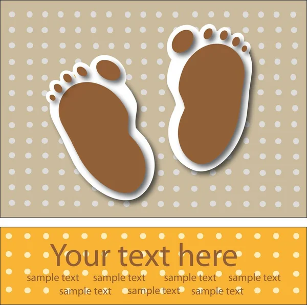 Bigfoot Footprints Dots Background — Stock Photo, Image