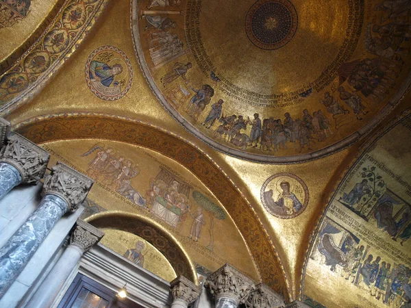 Interieur Van Basiliek Van San Marco Venetië — Stockfoto