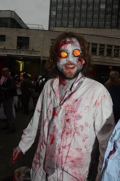 London United Kingdom October 2011 People Attending Annual Zombie Walk — Stock Photo, Image