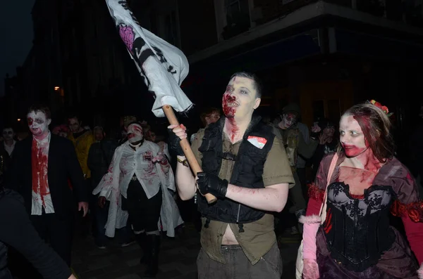 London United Kingdom October 2011 People Attend Annual Zombie Walk — 图库照片
