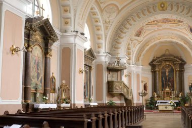 Güzel tarihi tapınağın içi