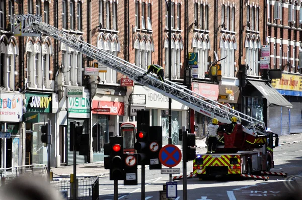 London Riots Aftermath Clapham Junction August 2011 — 图库照片