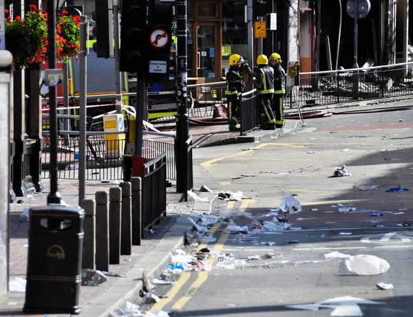 Londra Ayaklanmaları Sonrası Clapham Kavşağı Ağustos 2011 — Stok fotoğraf