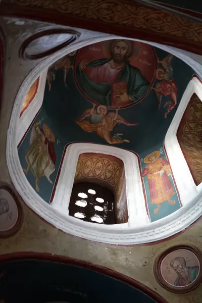 Интерьер Православной Церкви Зии — стоковое фото