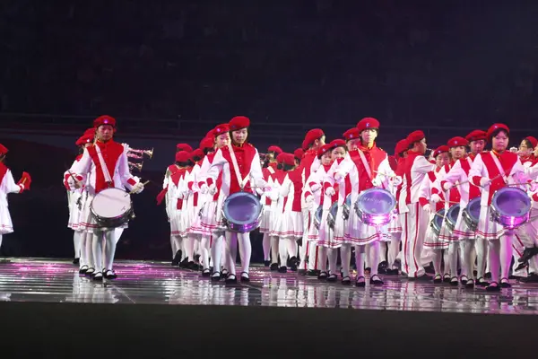 Bailarines Trajes Durante Festival Luoyang — Foto de Stock