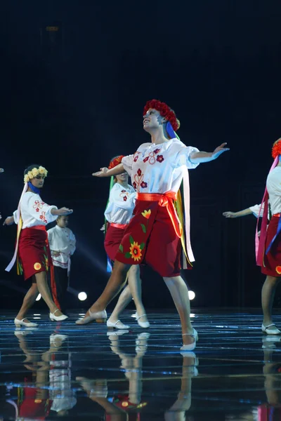 Dançarinos Trajes Durante Festival Luoyang — Fotografia de Stock