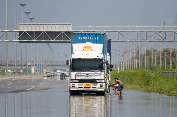 Inundación Monzónica Bangkok Octubre 2011 —  Fotos de Stock