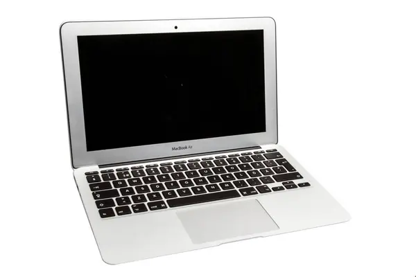 Apple Macbook Air Beyazda Izole Edildi — Stok fotoğraf