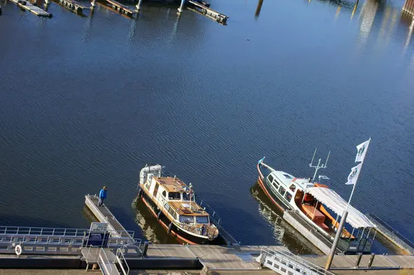 Boats Moored Harbor Dmitz — Stock Photo, Image