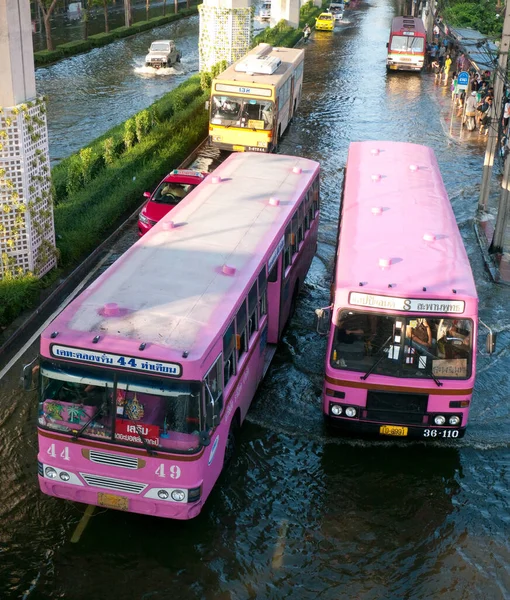 Een Moessonoverstroming Bangkok Oktober 2011 — Stockfoto