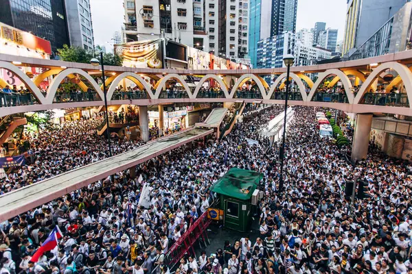 Hong Kong July Orang Orang Hong Kong Mencari Demokrasi Yang — Stok Foto