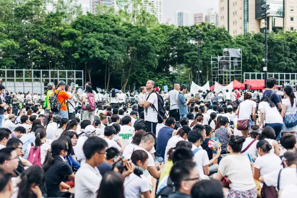 Hong Kong Julho Pessoas Hong Kong Buscam Uma Maior Democracia — Fotografia de Stock