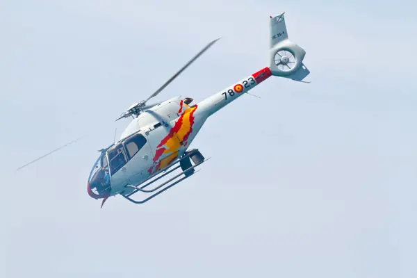 Cadiz Espanha Sep Helicóptero Patrulla Aspa Participando Teste Terceiro Show — Fotografia de Stock