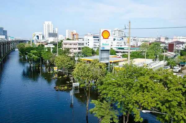 Bangkok Thailand Sin Värsta Översvämning — Stockfoto