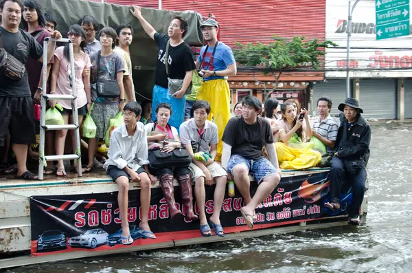 バンコク タイの洪水 — ストック写真