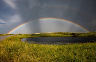 Storm after Rainbow in Saskatchewan, Canada