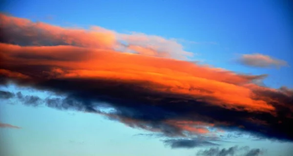 Ankorian Sky Orange Clouds — Stock Photo, Image