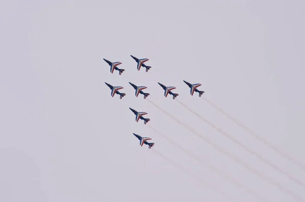 Patrouille France Group Airplanes Sky — Stock Photo, Image