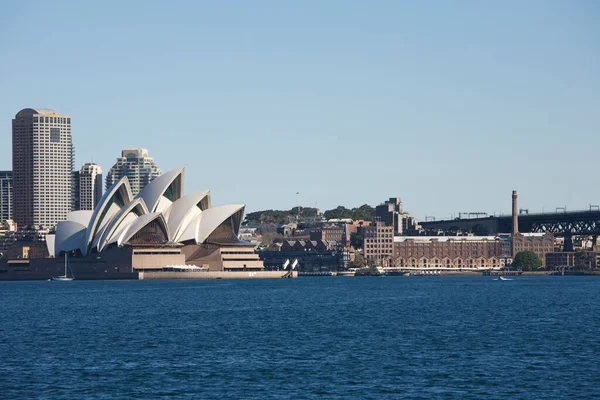 Sydney Opera House Διάσημο Κτίριο Της Αυστραλίας — Φωτογραφία Αρχείου