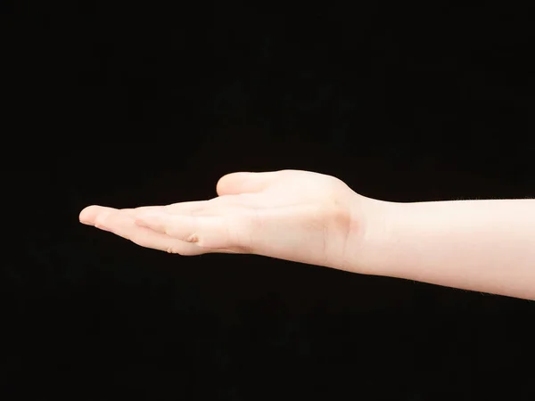 Ręka Childs Dłoń Górze — Zdjęcie stockowe
