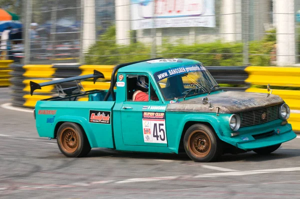 Corridas Carros Durante Bang Saen Speed Festival Tailândia Fevereiro 2012 — Fotografia de Stock