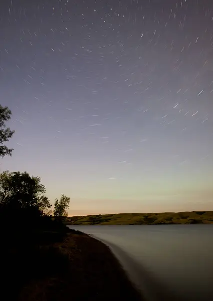 北湖的星迹 — 图库照片