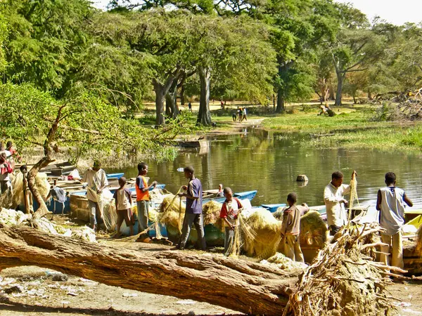 Awash Fishermen Ethiopia Africa — Stock Photo, Image