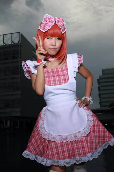 Ritratto Cosplayer Asiatico Costume — Foto Stock