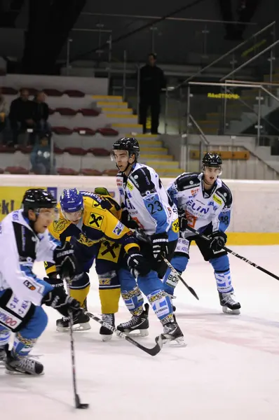 Jugadores Hockey Sobre Hielo Austria —  Fotos de Stock