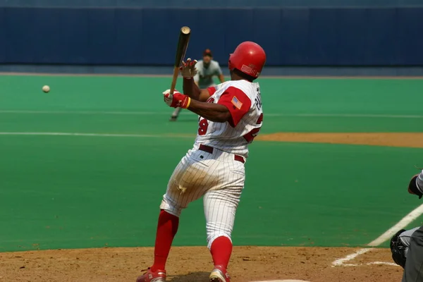 Scranton Wilkes Barre Batedor Dos Barões Vermelhos Conceito Jogo Beisebol — Fotografia de Stock