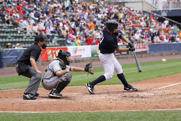 Scranton Wilkes Barre Yankees Ricevitore Jesus Montero Concetto Gioco Baseball — Foto Stock