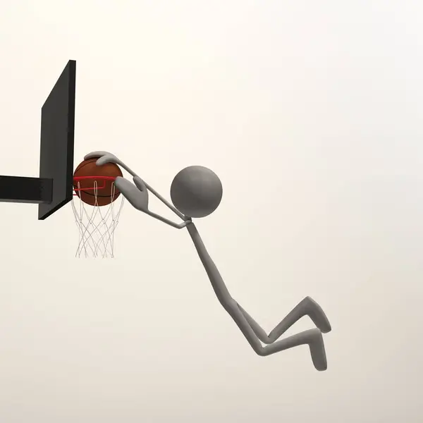 Basketball Character Illustration — Stock Photo, Image